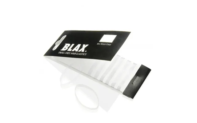 Blax - Snag-free Hår Elastik Clear 4mm 8 Stk.