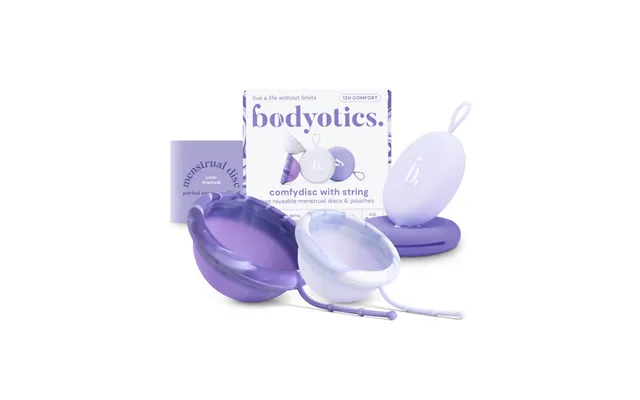 Bodyotics Comfydisc With String Two Reusable Menstrual Discs & Pouches
