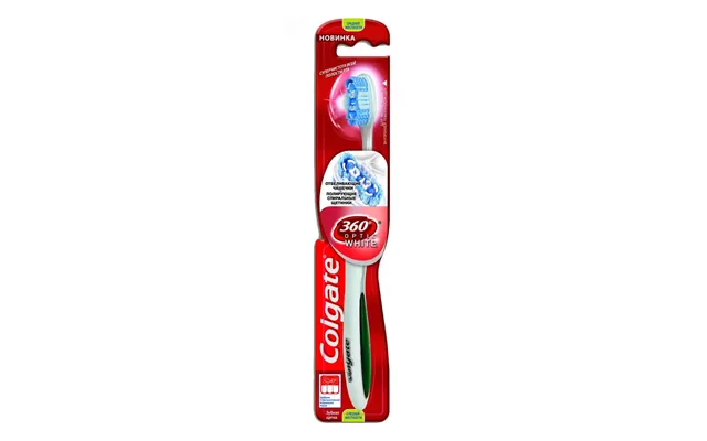 Colgate 360 Optic White Tandbørste - Medium