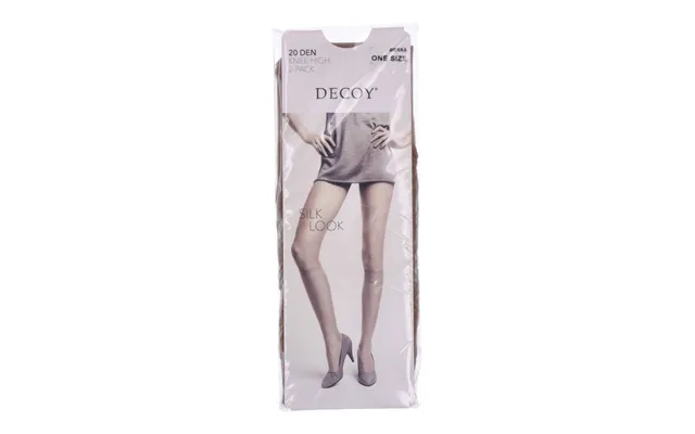 Decoy Silk Look Knee-high 2-pack 20 Den Sierra