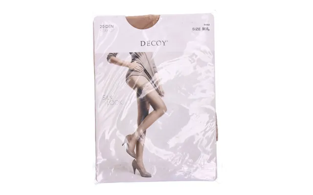 Decoy Silk Look Stay-up 20 Den Sand M L