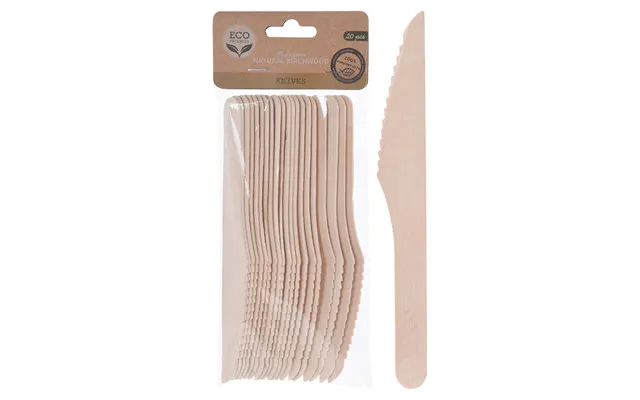Eco Friendly Birkebestik Kniv 20 Stk.