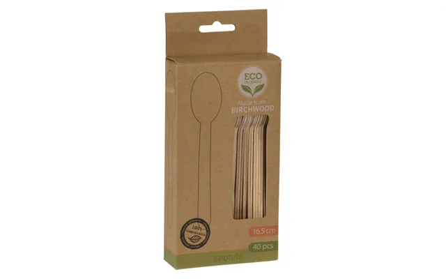 Excellent Houseware Birchwood Spoon 40 Stk.