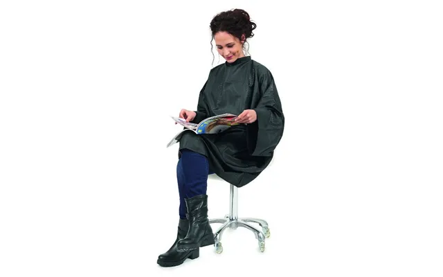 Sibel Boa Frisørslag Med Ærmer - Sort Slangeskin Ref. P002339