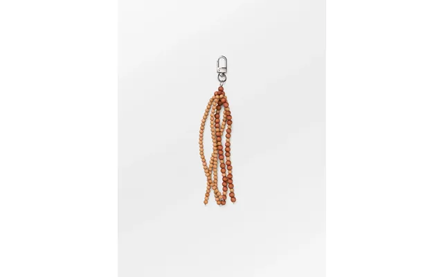 Beaded Wood Tassel Charm