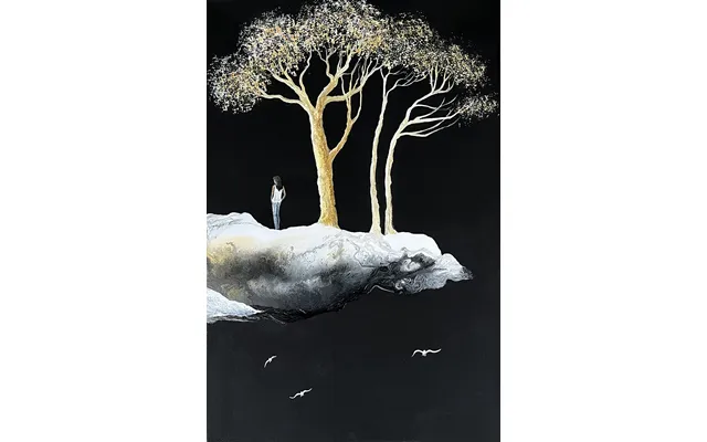 On The Edge - Nightwalk Malerier Mariann Munck Køb Fantasifulde Malerier Af Mariann Munck