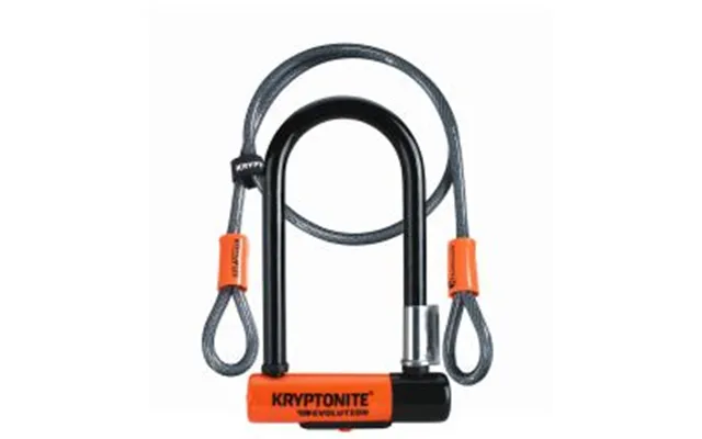 Kryptonite U-lock Evo Mini7 120cm Kabe Vf Bøjlelås 8.3x17.8cm Med Kabel - Cykellås