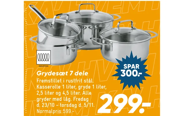 Grydesæt 7 Dele