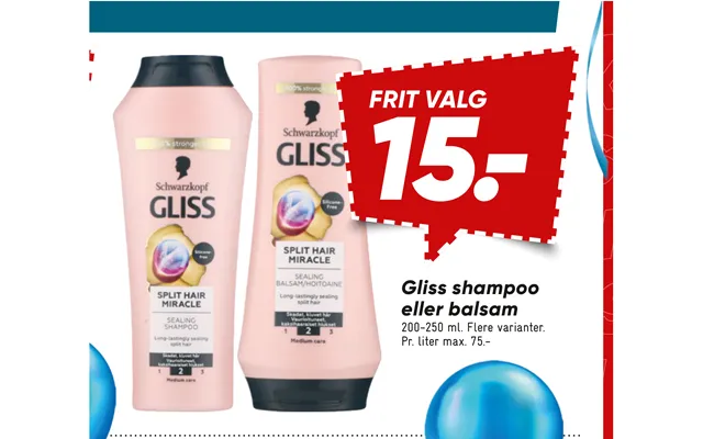 Gliss Shampoo Eller Balsam