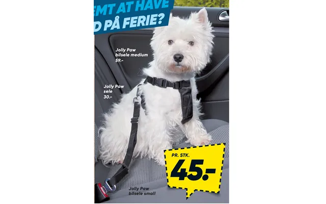 Jolly Paw Bilsele Medium Jolly Paw Sele Jolly Paw Bilsele Small