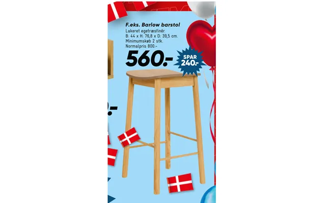 Lakeret Egetræsfinér.