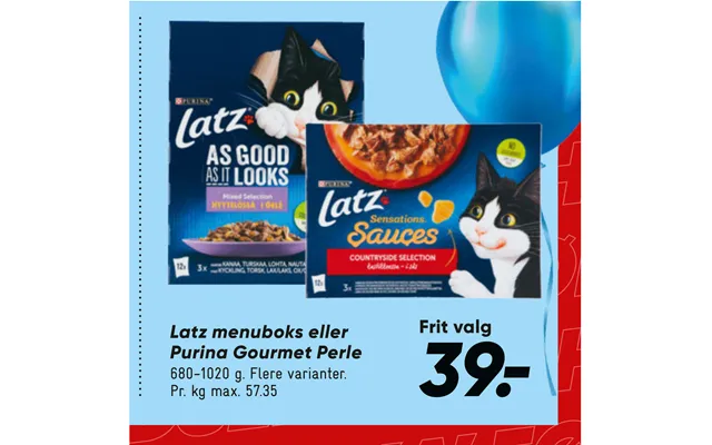 Latz Menuboks Eller Purina Gourmet Perle
