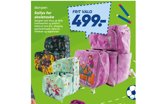 Sallys Far Skoletaske
