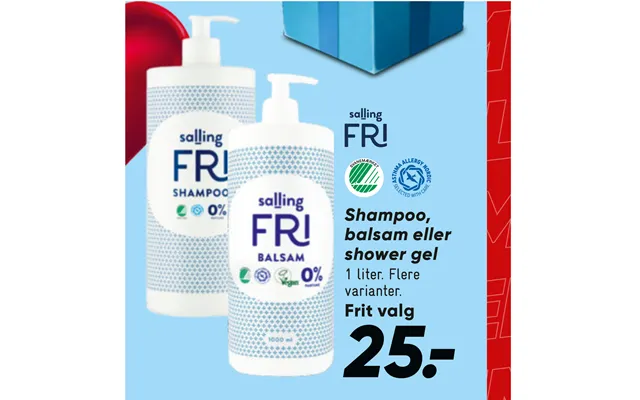 Shampoo, Balsam Eller Shower Gel