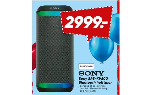 Sony Srs-xv800 Bluetooth Højttaler