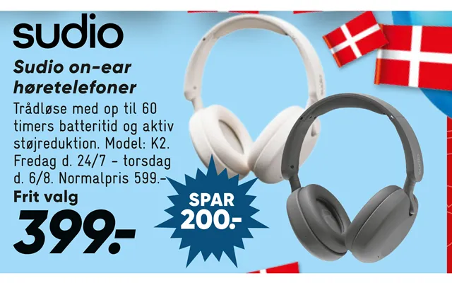 Sudio On-ear Høretelefoner
