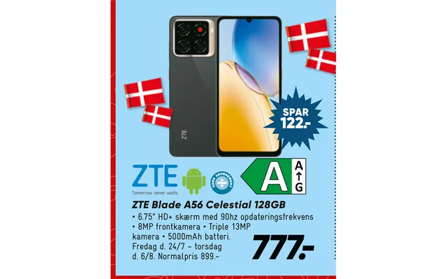 Zte Blade A56 Celestial 128gb