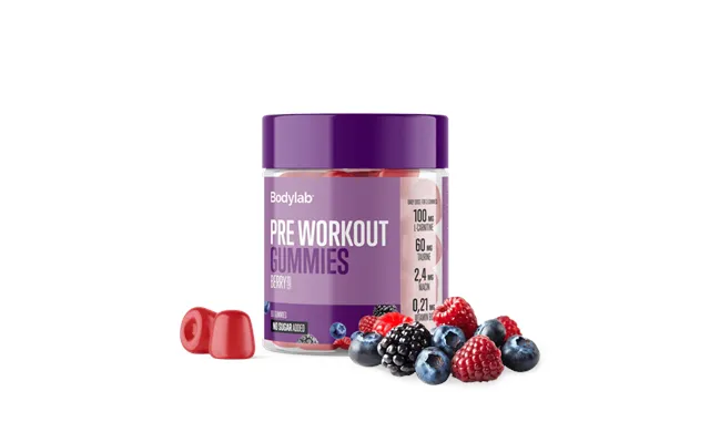 Bodylab Pre Workout Gummies 60 Stk - Berry