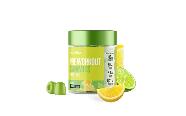 Bodylab Pre Workout Gummies 60 Stk - Lemon Lime