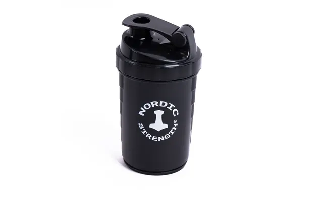 Shaker Til Proteinpulver Nordic Strength - Sort 500 Ml.