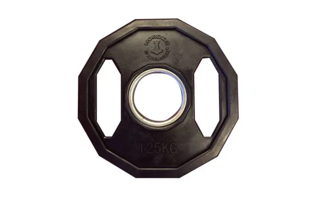 Vægtskive 1,25 Kg - 50 Mm 12 Kantet Sort