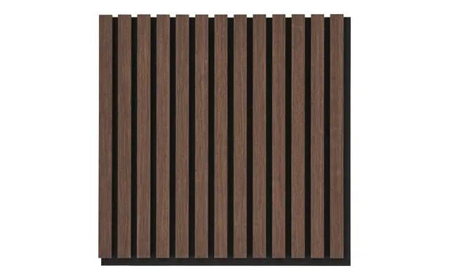 Akustikpanel - Akustikpanel, Træfiner, Valnød, Valnødlook 520x520x22 Mm Sæt Af 2 Stk