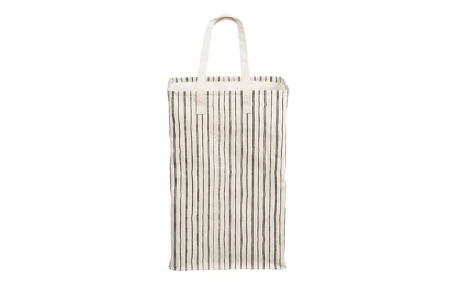 Argos Vasketøjskurv - Vasketøjskurv, Stof, Beige Sort 38x28x58 Cm