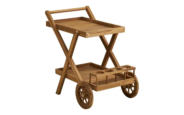 Pasaku Serveringsvogn - Serveringsvogn, Teak, Natur, 86x50x81 Cm