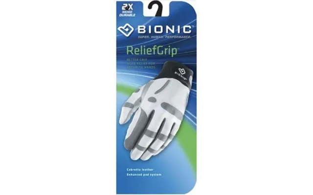 Bionic Reliefgrip Gigt Herre Golfhandske - Hvid