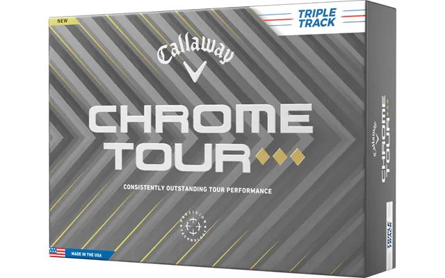 Callaway Chrome Tour Triple Diamond Triple Track 2025 Golfbolde - White Multi