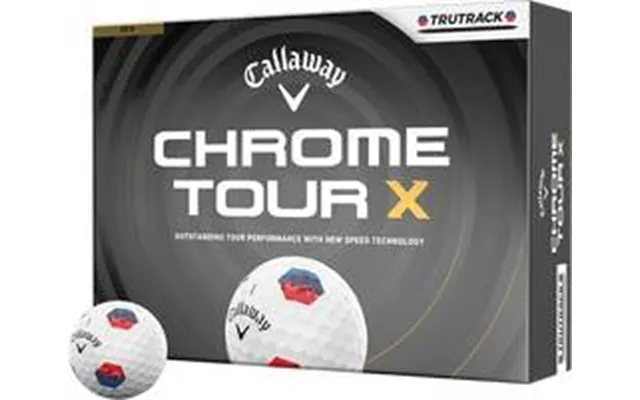 Callaway Chrome Tour X Tru Track 2026 Golfbolde - White Multi
