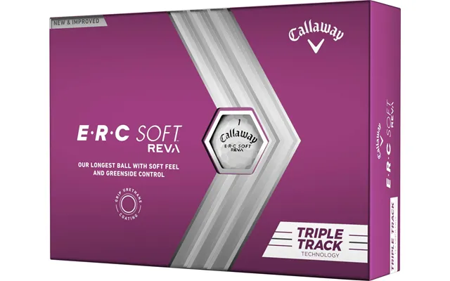 Callaway Erc Soft Reva Triple Track 2023 Dame Golfbolde - White