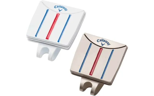 Callaway Triple Track Cap Clip 2-pak White Nickel Boldmarkør