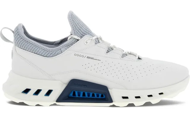 Ecco Biom C4 Vandtætte Herre Golfsko Uden Spikes - White Concrete