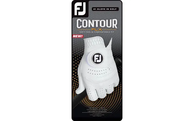 Footjoy Contour Flx Læder Herre Golfhandske - Pearl