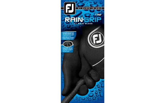Footjoy Raingrip Regnvejr Dame Golfhandske - Black