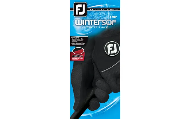 Footjoy Wintersof Vinter Herre Golfhandske - Black