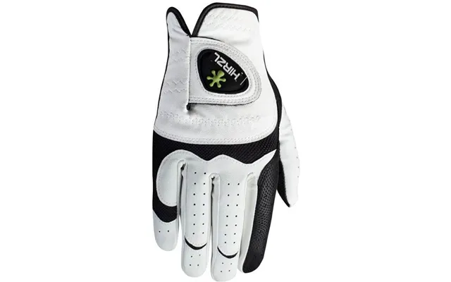 Hirzl Hybrid Plus Læder Dame Golfhandske - Sort Hvid