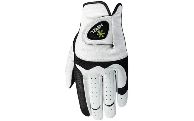 Hirzl Hybrid Plus Læder Herre Golfhandske - Sort Hvid