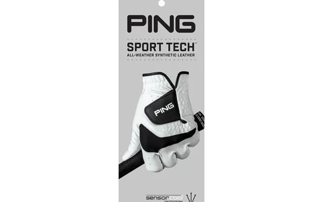 Ping Sport Tech Syntetisk Herre Golfhandske - White