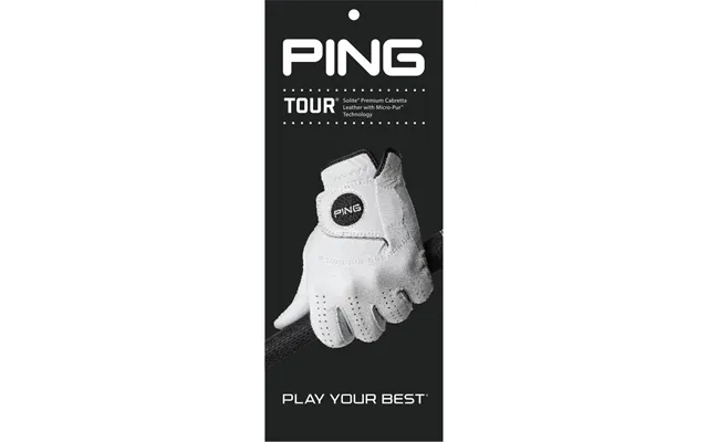 Ping Tour Læder Herre Golfhandske - White