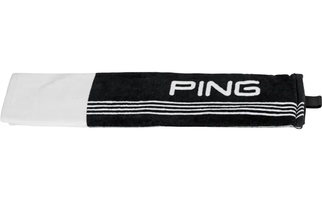 Ping Tri-fold Black White Håndklæde
