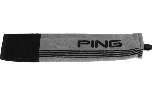 Ping Tri-fold Grey Black Håndklæde