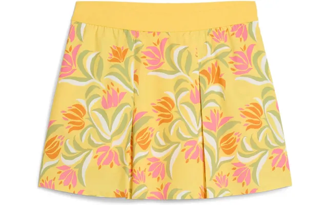 Puma Dani Dazey Pleated Dame Nederdel - Sunny Yellow