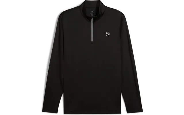 Puma Pure 2.0 Texture 1 4 Zip Herre Pullover - Puma Black