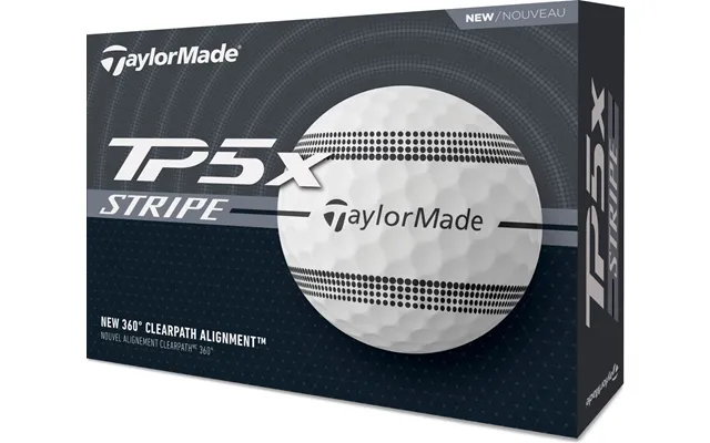 Taylormade Tp5x Stripe Golfbolde - Hvid