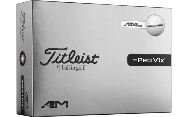 Titleist Pro V1x Left Dash Enhanced Alignment 2026 Golfbolde - White