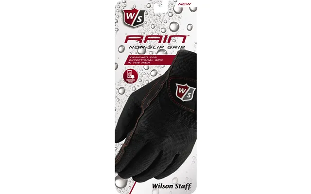 Wilson Staff Rain Regnvejr Dame Golfhandske - Sort