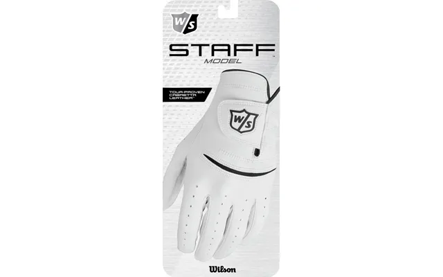 Wilson Staff Staff Model Læder Herre Golfhandske - White