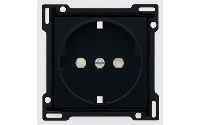 Afdæk. Schuko Stikk Black Coat